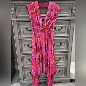 FARM Rio Summer V-neck Midi Dress